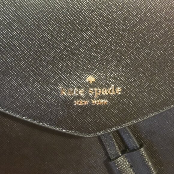 ♠️Kate Spade Black Medium Flap Backpack♠️ - Picture 9 of 16